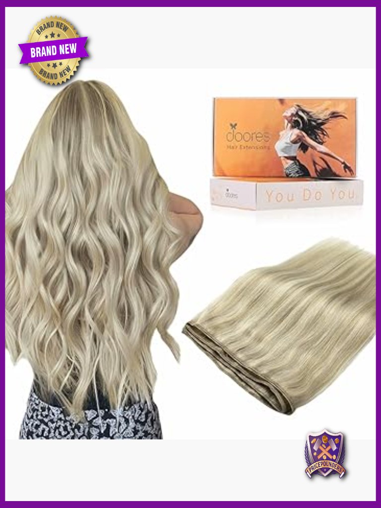 22in Real Human Hair Sew In Weft Extensions Full Head 110g Straight